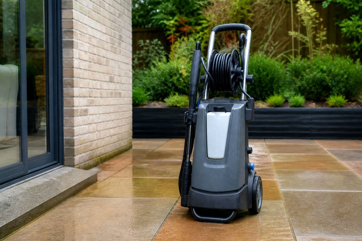 Cordless tank trolley washer